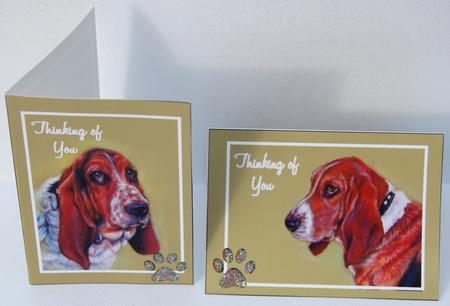 Basetts - Dog Notelets 6 by Jane Wells