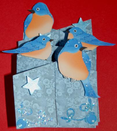 Blue Bird Cascade Card Kit by Jane Wells