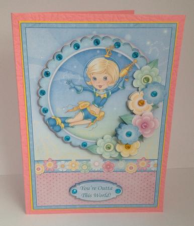 You're Not Spaced Out It's Your Age Decoupage by Jane Wells
