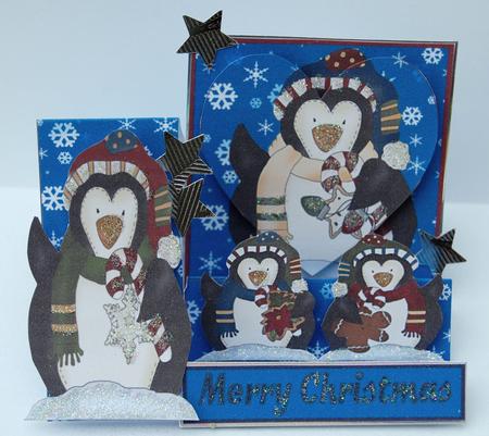We All Love Penguins Christmas Side Stepper by Jane Wells