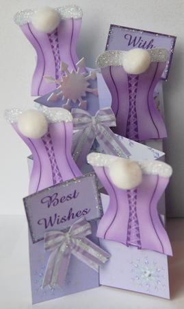 Lilac Corset Cascade Card Kit by Jane Wells