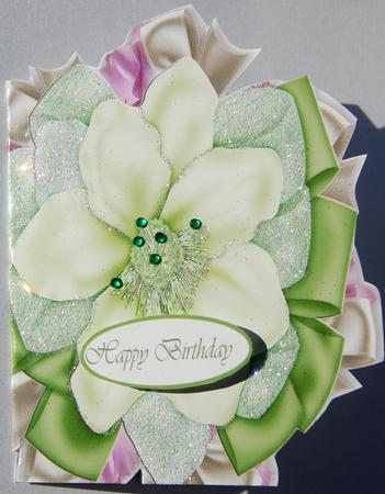 Flower Shaped Card Happy Birthday on Your Special Day by Jane Wells