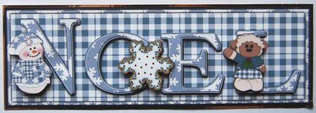 Noel Snowman and Christmas Sheep Dl Card with Decoupage by Jane Wells