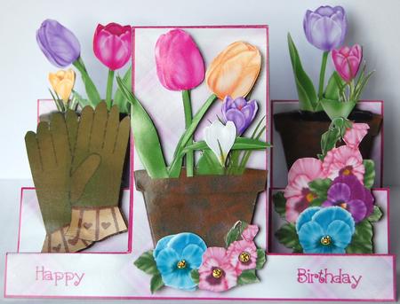 Put a Spring in Your Step - Stepper + Decoupage Kit by Jane Wells