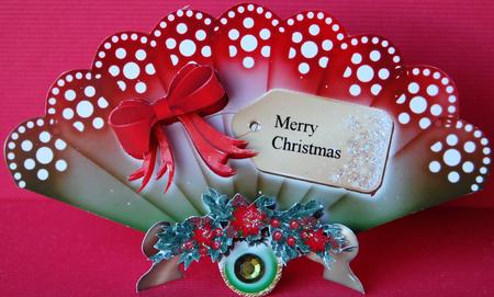 Christmas Swag/tag Fan & Stand by Jane Wells