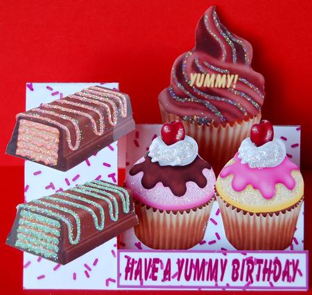 Sweet Tooth Cupcake Side Stepper by Jane Wells