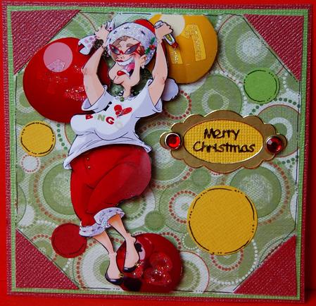Christmas Bingo Queen A4. by Jane Wells