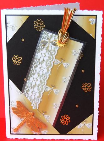 Dragonflies 'n Lace Background/card Front Pack by Jane Wells