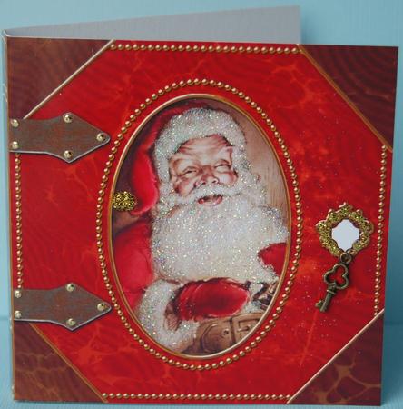 Father Christmas Folded Book Card by Jane Wells