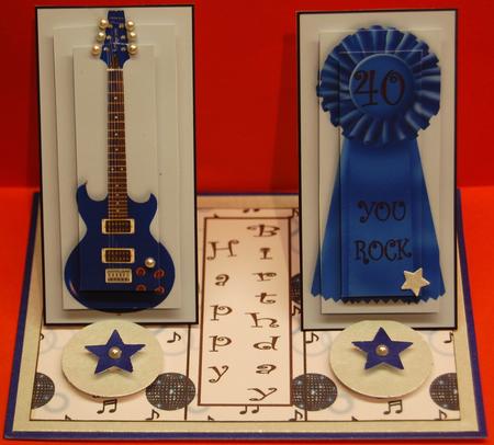 Double Easel Blue Guitar You Rock Kit by Jane Wells
