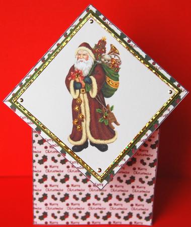 Vintage Santa Stubby Diamond Card Kit by Jane Wells