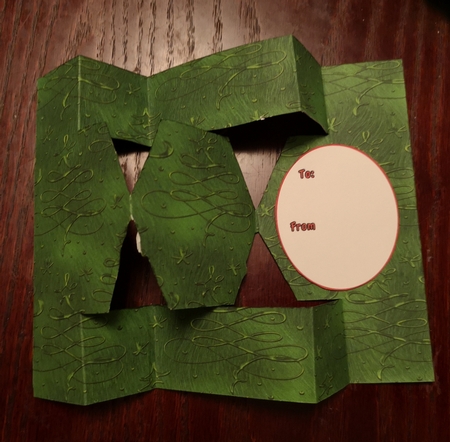 Christmas Wishes - Hexegon Trifold Card by Jane Williams