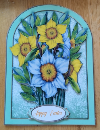 Beautiful Shaped Daffodil Card by Jane Williams
