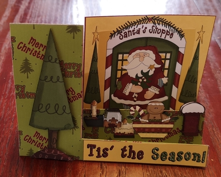 Tis the Season Christmas Side Stepper card by Jane Williams