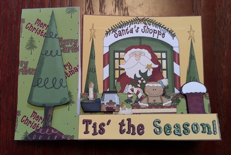 Tis the Season Christmas Side Stepper card by Jane Williams