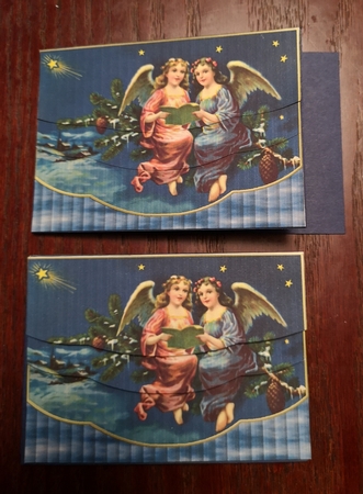 Christmas Angels Pelmet Card by Jane Williams