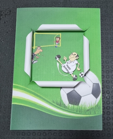 Open Front Football Card by Jane Williams