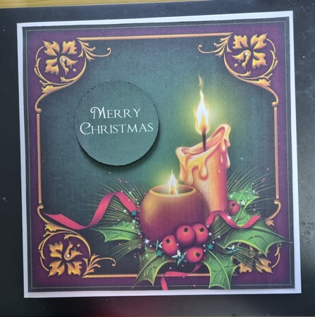 Traditional Christmas Candles - Green by Jane Williams