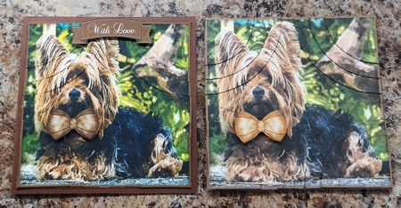 Yorkshire Terrier Watercolour Corner Stacker by Jane Williams