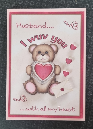 Husband Valentine Card by Jane Williams