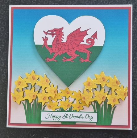 WELSH DRAGON HEART - ST DAVIDS DAY by Jane Williams