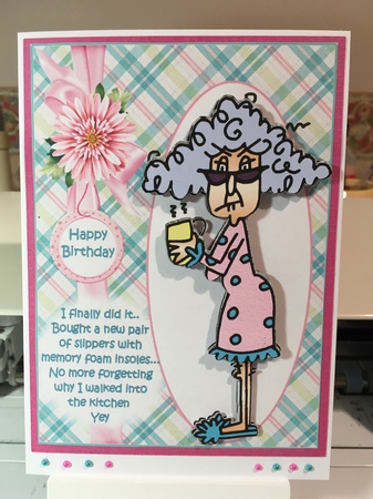 Stella has new insoles decoupage by Jane Amber
