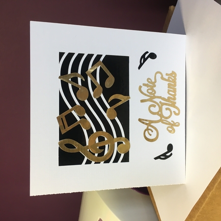 A Note of Thanks Card by Jane Amber