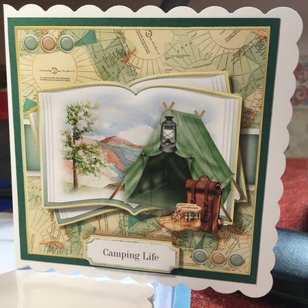 Camping Life Open Book by Jane Amber