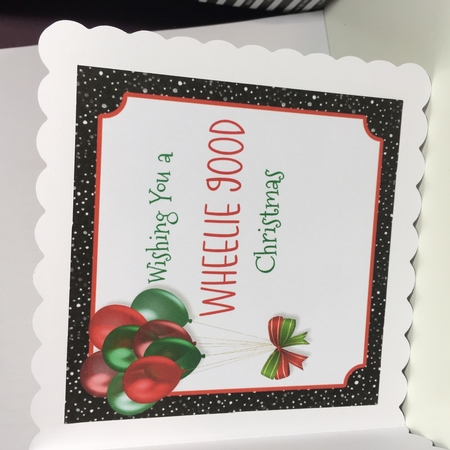 Wheelie Good Christmas Complete Card and Inserts Kit by Jane Amber