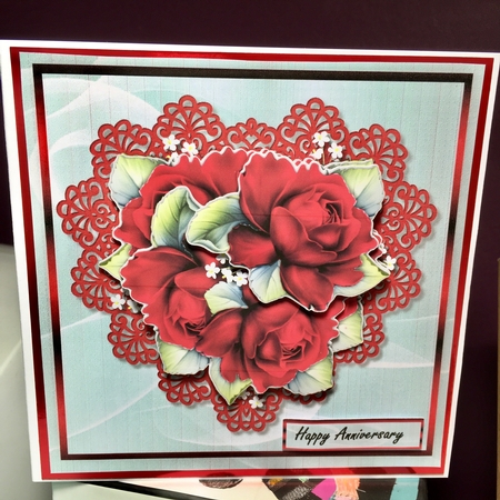 Red Roses Heart Mini Kit by Jane Amber
