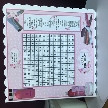 WORD SEARCH, HAIRDRESSING  by Jane Amber