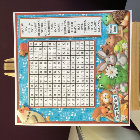 WORD SEARCH, SMALL ANIMALS  by Jane Amber