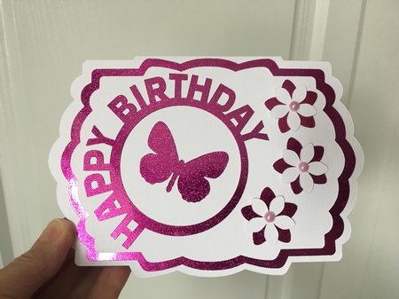 Butterfly Birthday Card by Jane Amber