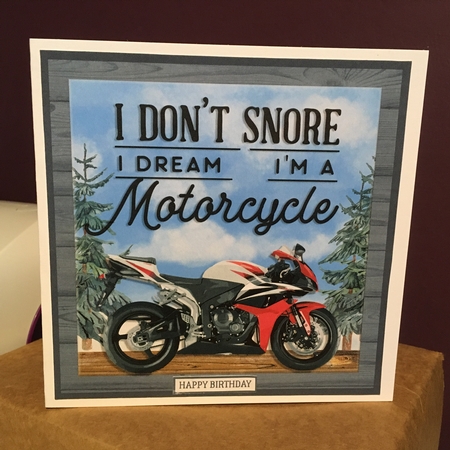 SNORING quick card by Jane Amber