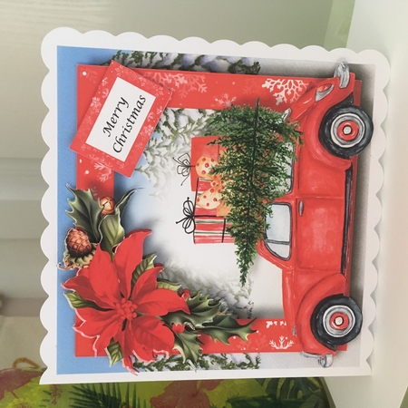 The Christmas Car - Red 2 by Jane Amber