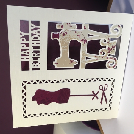 Sewing Card by Jane Amber