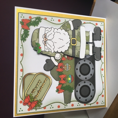6x6 Merry Christmas to the troops by Jane Amber