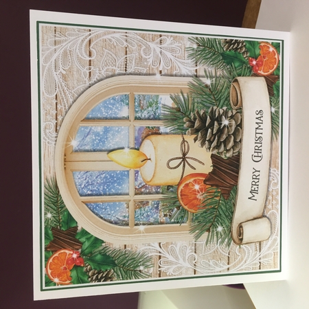 Rustic Candle In The Window Mini Kit by Jane Amber