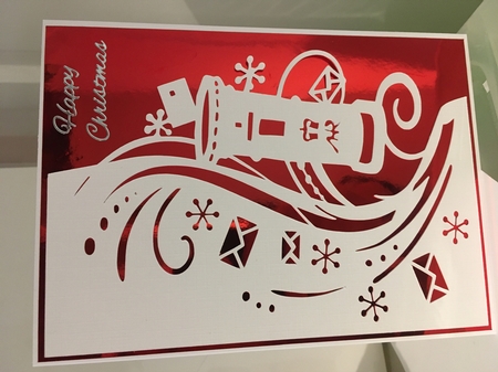 Post box over the edge card by Jane Amber