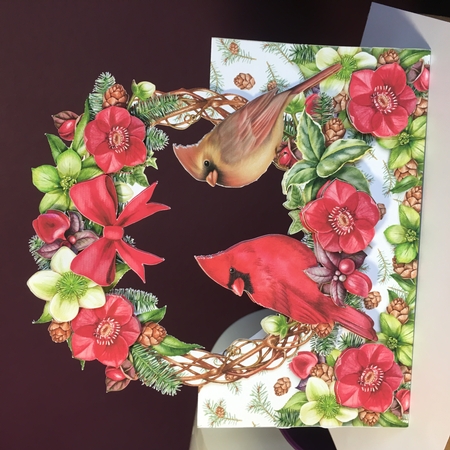 Holiday Hellebore Winter Wreath Kit-4 by Jane Amber