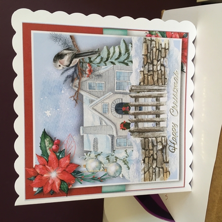 Snow covered House Christmas  by Jane Amber