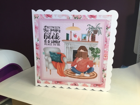 Between the Pages of a Book 8x8ins Decoupage Kit 6 by Jane Amber