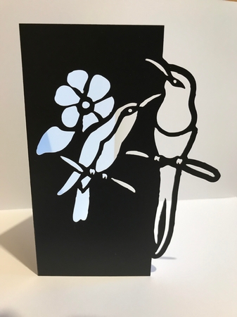 Birds 1 Over the Edge Card by Jane Amber