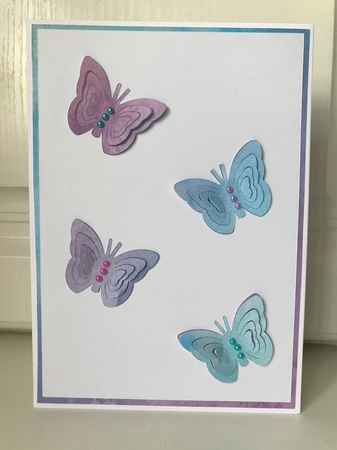 One Cut 3D Butterflies - Sil by Jane Amber