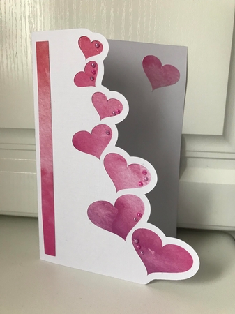 'hearts' Card by Jane Amber