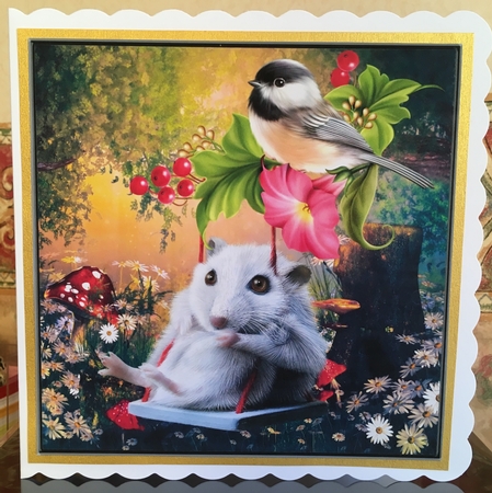 Just a Little Push Please Topper& Decoupage by Jane Amber