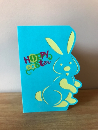 OVER THE EDGE CUTE EASTER BUNNY by Jane Amber