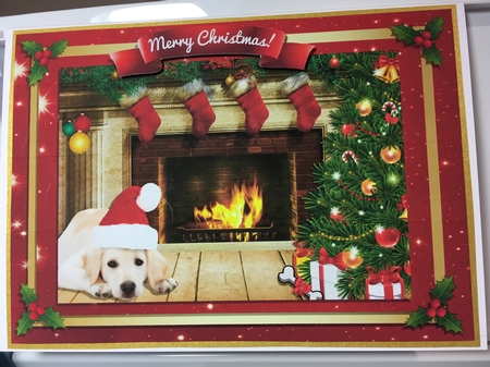7x5 CHRISTMAS FIREPLACE  by Jane Amber