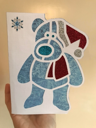 OVER THE EDGE CHRISTMAS BEAR by Jane Amber