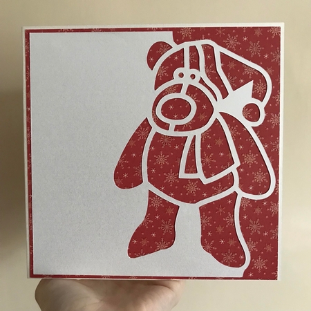 OVER THE EDGE CHRISTMAS BEAR by Jane Amber